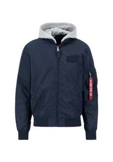 Alpha Industries Bomberjacke MA-1 TT Two Tone Hood Blau/Dunkelblau/Hellblau