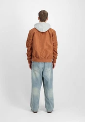 Alpha Industries Bomberjacke MA-1 TT Two Tone Hood Braun/Orange/Beige
