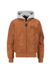Alpha Industries Bomberjacke MA-1 TT Two Tone Hood Braun/Orange/Beige