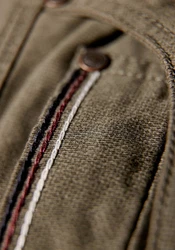 JACKS 5-Pocket Hose Jeans Khaki/Dunkelgrün