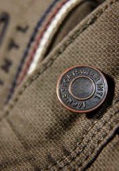 JACKS 5-Pocket Hose Jeans Khaki/Dunkelgrün