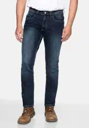 5-Pocket-Jeans Portland Denim Slim Straight Stretch Straight Fit Casual Clean Wash Denim Jeans fr Herren