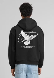 Upscale by Mister Tee Kapuzensweatshirt Faith Is Strength Fluffy Hoody 
