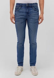 Mavi Skinny-Fit-Jeans JAKE Slim Jeans Blau/Weiß/Creme