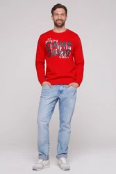 CAMP DAVID Sweater Rot/Dunkelrot/Rosa
