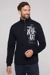 CAMP DAVID Sweatshirt marine/hellblau/weiß
