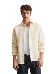 Marc O'Polo Langarmhemd Waffelstruktur Gelb/Orange/Beige/Hellblau/Creme/Weiß