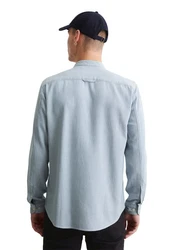 Marc O'Polo DENIM Langarmhemd Bio-Baumwoll-Twill Hellblau/Blau/Grau