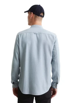 Marc O'Polo DENIM Langarmhemd Bio-Baumwoll-Twill Hellblau/Blau/Grau Marc O'Polo DENIM Langarmhemd Bio-Baumwoll-Twill Hellblau/Blau/Grau