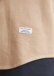 Marc O'Polo DENIM Langarmhemd Bio-Baumwoll-Twill Khaki/Braun/Beige