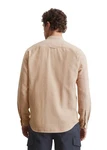 Marc O'Polo DENIM Langarmhemd Bio-Baumwoll-Twill Khaki/Braun/Beige