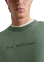 Marc O'Polo DENIM Sweatshirt Dunkelgrün/Grün/Khaki
