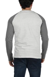 !Solid Langarmshirt SDStepan Hellgrau/Grau/Silber