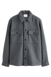 Next Hemdjacke Signature aus Kaschmirgemisch (1) Grau/Hellgrau/Dunkelgrau