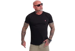 YAKUZA T-Shirt Basic Plain Rot/Schwarz