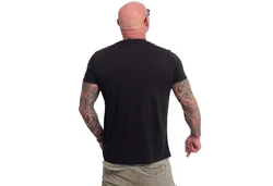 YAKUZA T-Shirt Basic Plain Rot/Schwarz