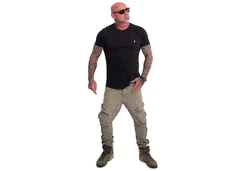 YAKUZA T-Shirt Basic Plain Rot/Schwarz