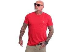 YAKUZA T-Shirt Basic Plain Rot/Dunkelrot