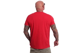 YAKUZA T-Shirt Basic Plain Rot/Dunkelrot