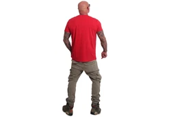 YAKUZA T-Shirt Basic Plain Rot/Dunkelrot