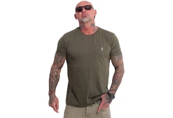 YAKUZA T-Shirt Basic Plain Khaki/Dunkelgrün