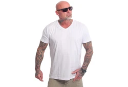 YAKUZA V-Shirt Basic Bare Rot/Creme/Weiß