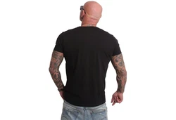 YAKUZA V-Shirt Basic Bare Schwarz/Rot