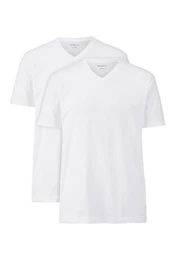 V-Shirt T-Shirt - Doppelpack - V-Ausschnitt (2-tlg)