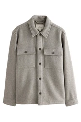 Next Hemdjacke Signature aus Kaschmirgemisch (1) Beige/Grau/Hellgrau/Khaki