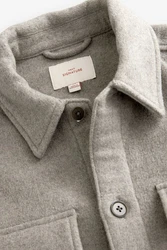 Next Hemdjacke Signature aus Kaschmirgemisch (1) Beige/Grau/Hellgrau/Khaki