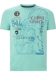 Jan Vanderstorm T-Shirt DOMINIK Grün/Türkis/Blau
