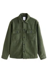 Next Blusenjacke Hemdjacke mit zwei Taschen Dunkelgrün/Grün