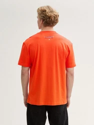 TOM TAILOR Denim T-Shirt (Relaxed Fit) Orange
