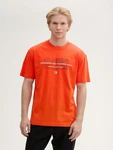 TOM TAILOR Denim T-Shirt (Relaxed Fit) Orange