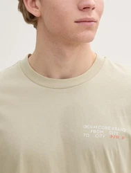 TOM TAILOR Denim T-Shirt (Relaxed Fit) Khaki/Beige