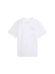 TOM TAILOR Denim T-Shirt (Relaxed Fit) Weiß/Creme