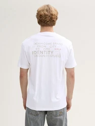 TOM TAILOR Denim T-Shirt (Relaxed Fit) Weiß/Creme