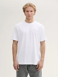 TOM TAILOR Denim T-Shirt (Relaxed Fit) Weiß/Creme