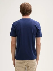 TOM TAILOR Denim T-Shirt mit Foto-Print Dunkelblau