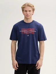 T-Shirt Relaxed Fit T-Shirt mit Rcken-Print