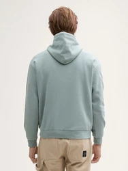 TOM TAILOR Sweatshirt mit Logo-Print Blau/Hellblau/Grün/Grau/Türkis