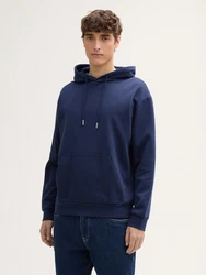 TOM TAILOR Sweatshirt mit Logo-Print Dunkelblau/Blau