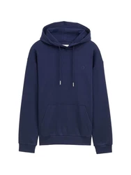 TOM TAILOR Sweatshirt mit Logo-Print Dunkelblau/Blau