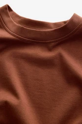 Next T-Shirt aus schwerem Stoff Braun/Orange/Dunkelbraun