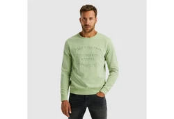 PME LEGEND Sweatshirt Crewneck gd terry Hellgrün/Grün/Dunkelgrün