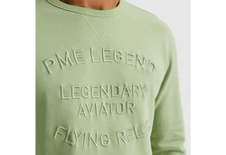 PME LEGEND Sweatshirt Crewneck gd terry Hellgrün/Grün/Dunkelgrün