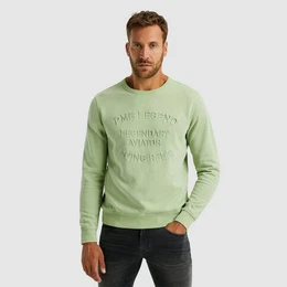 Sweatshirt Crewneck gd terry mit Schriftzug