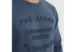 PME LEGEND Sweatshirt Crewneck gd terry Dunkelblau/Blau