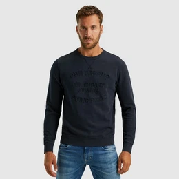 Sweatshirt Crewneck gd terry mit Schriftzug