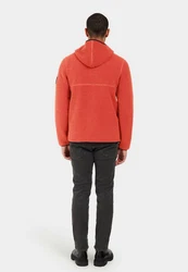 Didriksons Fleecejacke BROR Rot/Orange